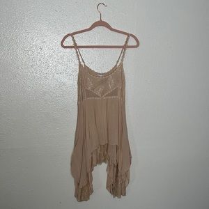 Free People Intimates Pink Lace Chemise - size XS